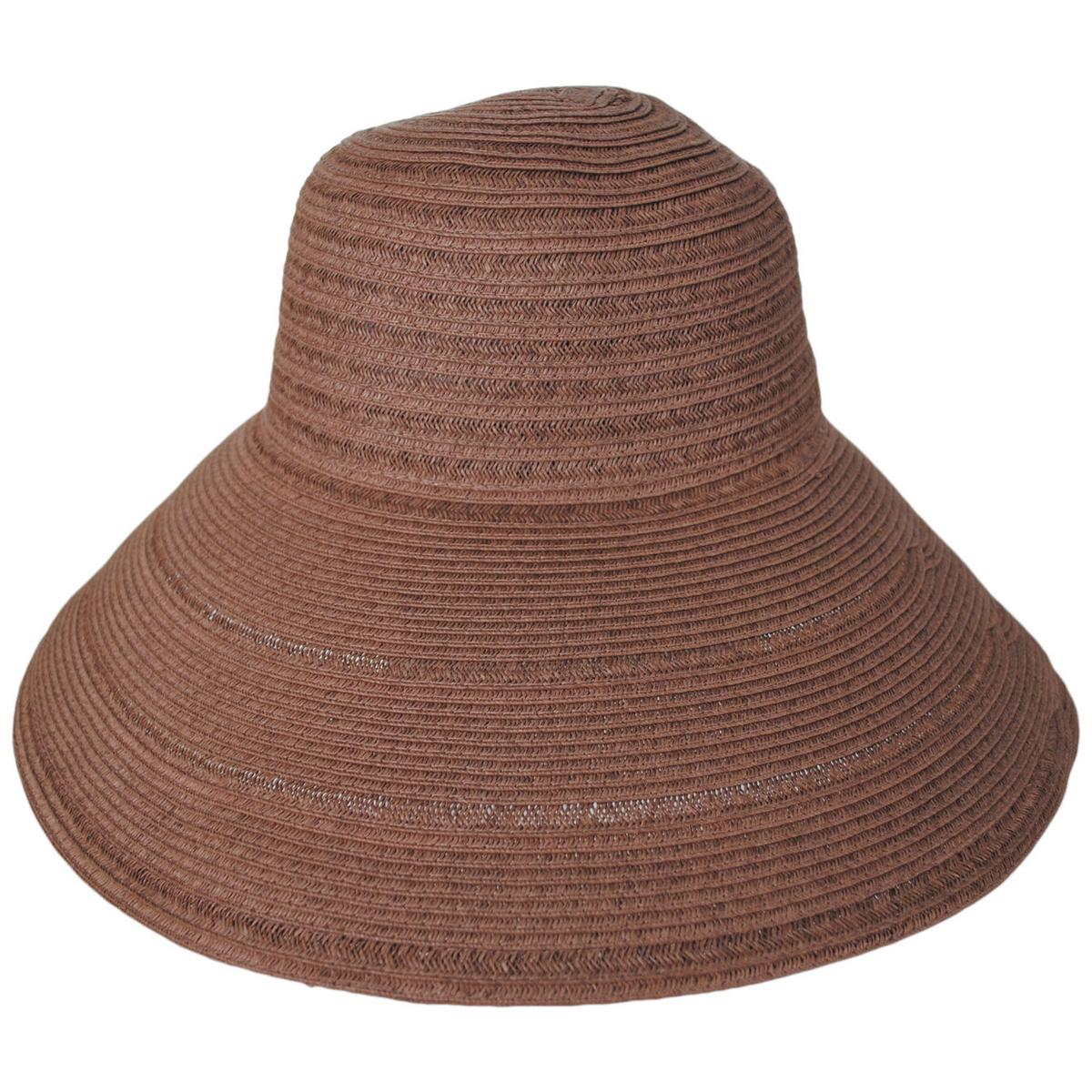 San Diego Hat Company | Newport Toyo Braid Sun Hat | 103685 | profile | BROWN