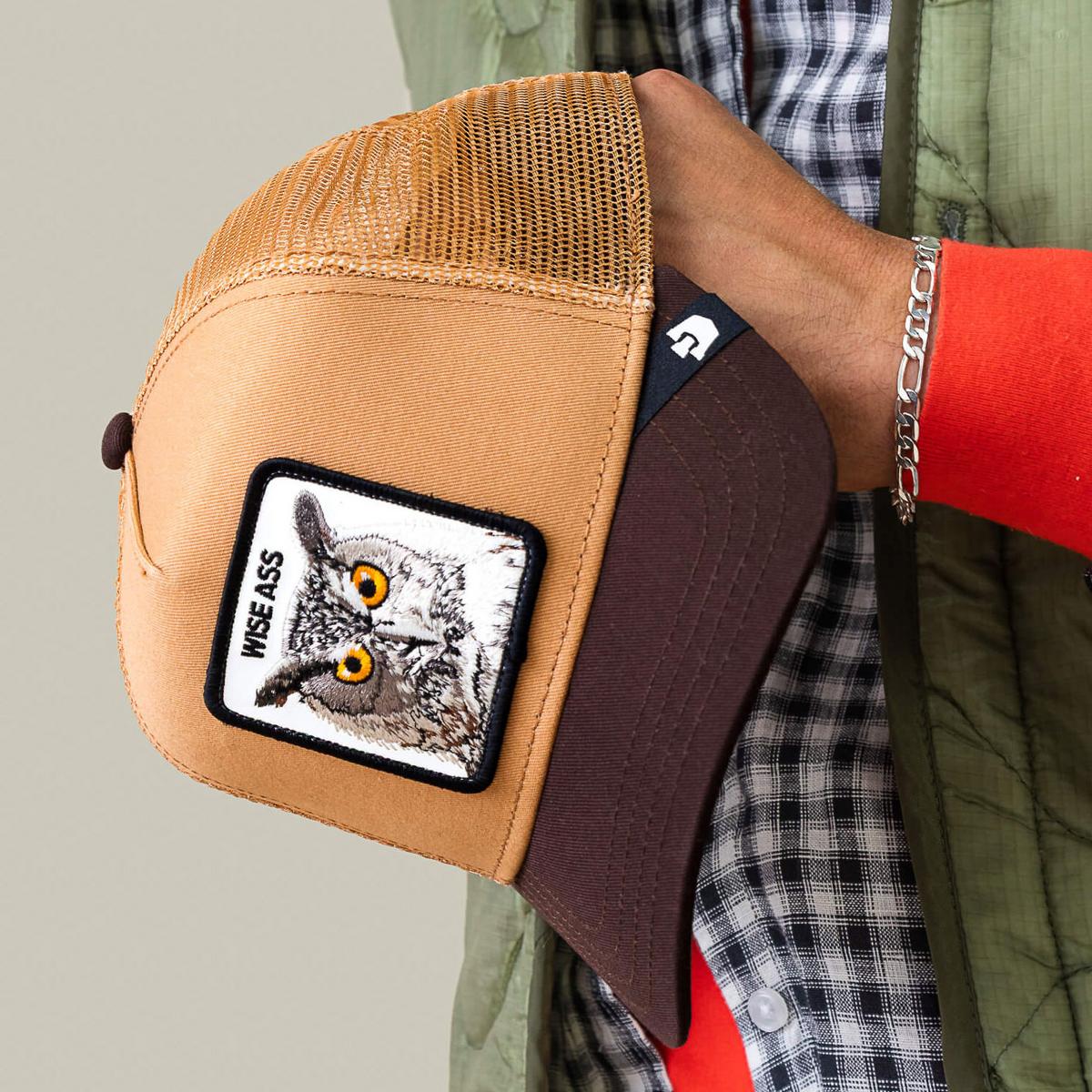 Goorin Bros | Wise Ass Mesh Trucker Snapback Baseball Cap | 200391 | detailone | HEAT/GROUND