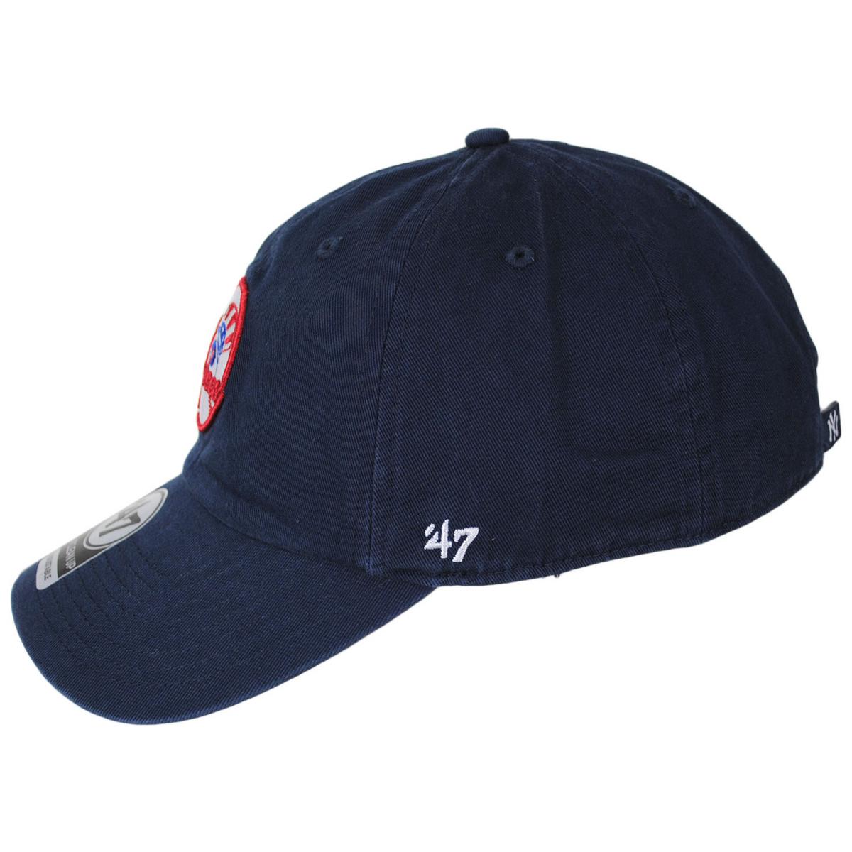 47 Brand | New York Yankees MLB Clean Up Strapback Baseball Cap Dad Hat | 203142 | profile | NAVY