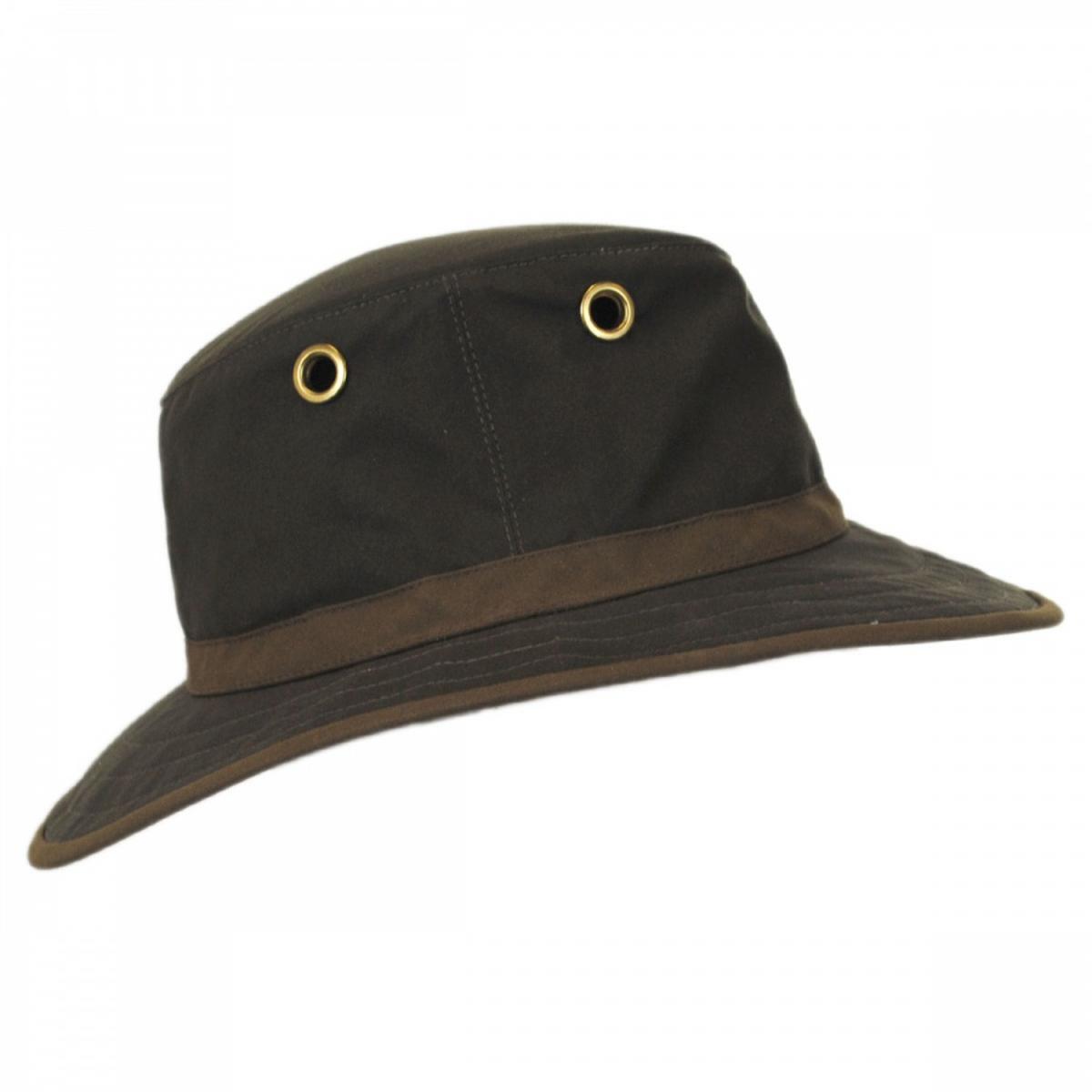 Tilley Endurables | TWC7 Wax Cotton Hat | 400809 | profile | OLIVE