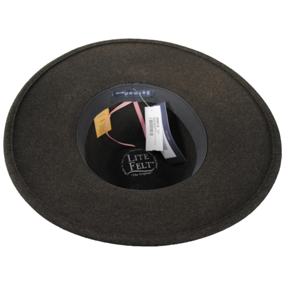 Betmar | Katie Wool Felt Safari Fedora Hat | 123175 | under | HUNTER GREEN MIX