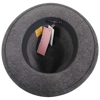 Betmar | Cali Wool LiteFelt Fedora Hat | 123174 | under | SLATE MIX
