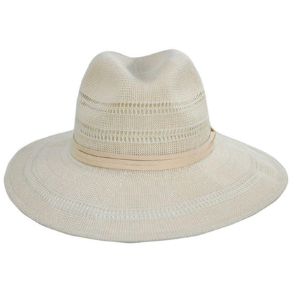 Scala - Felicity Knit Safari Fedora Hat - 5055875077119 - NATURAL