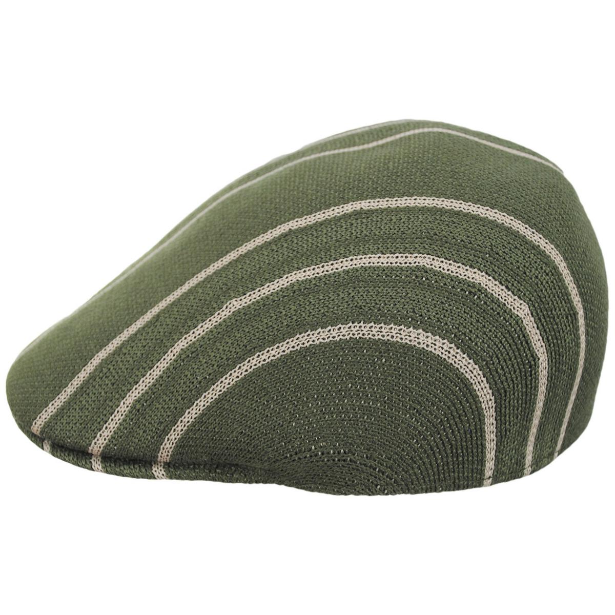 Kangol | Don Stripe 507 Knit Ivy Cap | 161029 | profile | SEA KELP