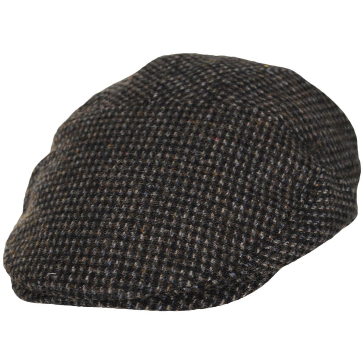 Bailey 1922 | Penner Wool Blend Check Ivy Cap | 167228 | lead | BLACK SUB CHECK