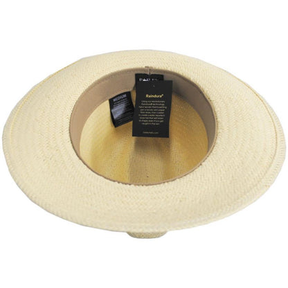 Bailey 1922 | Winstone Raindura Straw Fedora Hat | 127743 | under | NATURAL