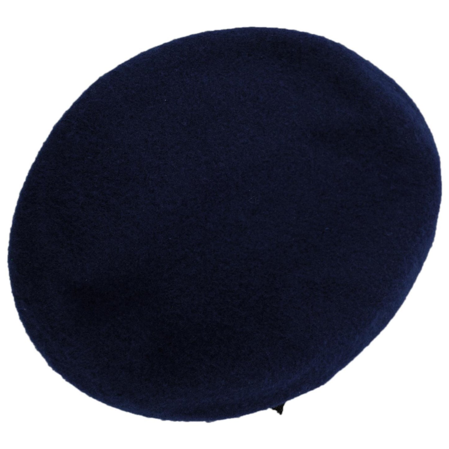 Village Hat Shop | Wool Military Beret with Lambskin Band | 151106 | top | NAVY