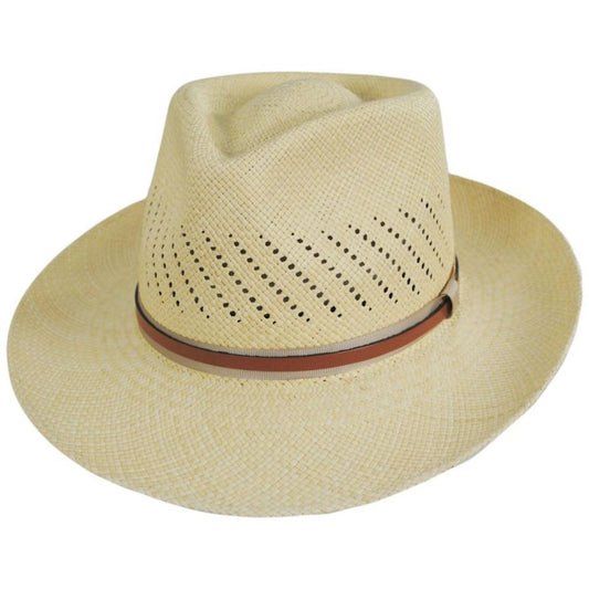 Bigalli | Petra Panama Straw Fedora Hat | 129247 | lead | NATURAL
