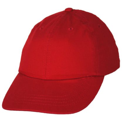 Scala | Kid's Cotton LoPro Baseball Cap Dad Hat | 508395 | lead | RED