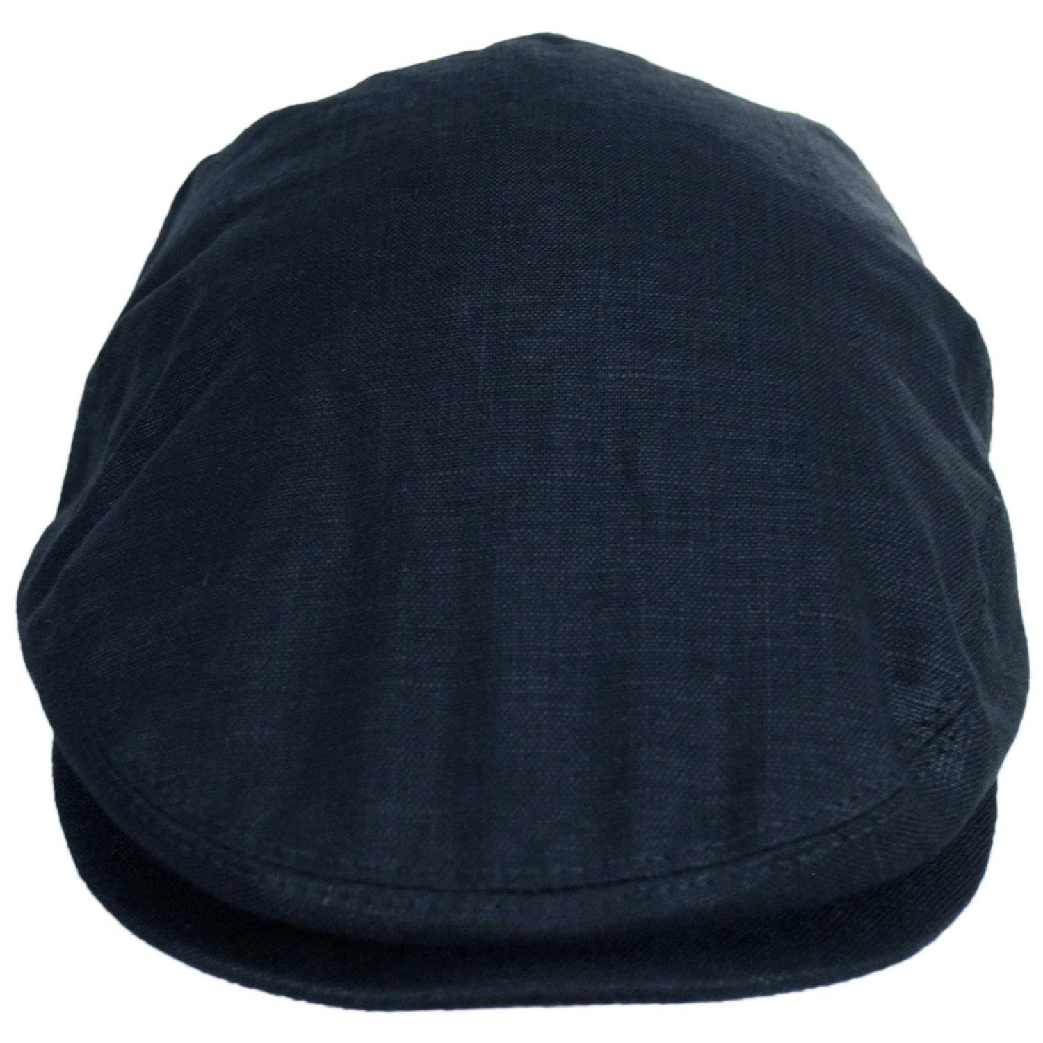 Jaxon Hats | Linen and Cotton Ivy Cap | 167732 | front | NAVY BLUE