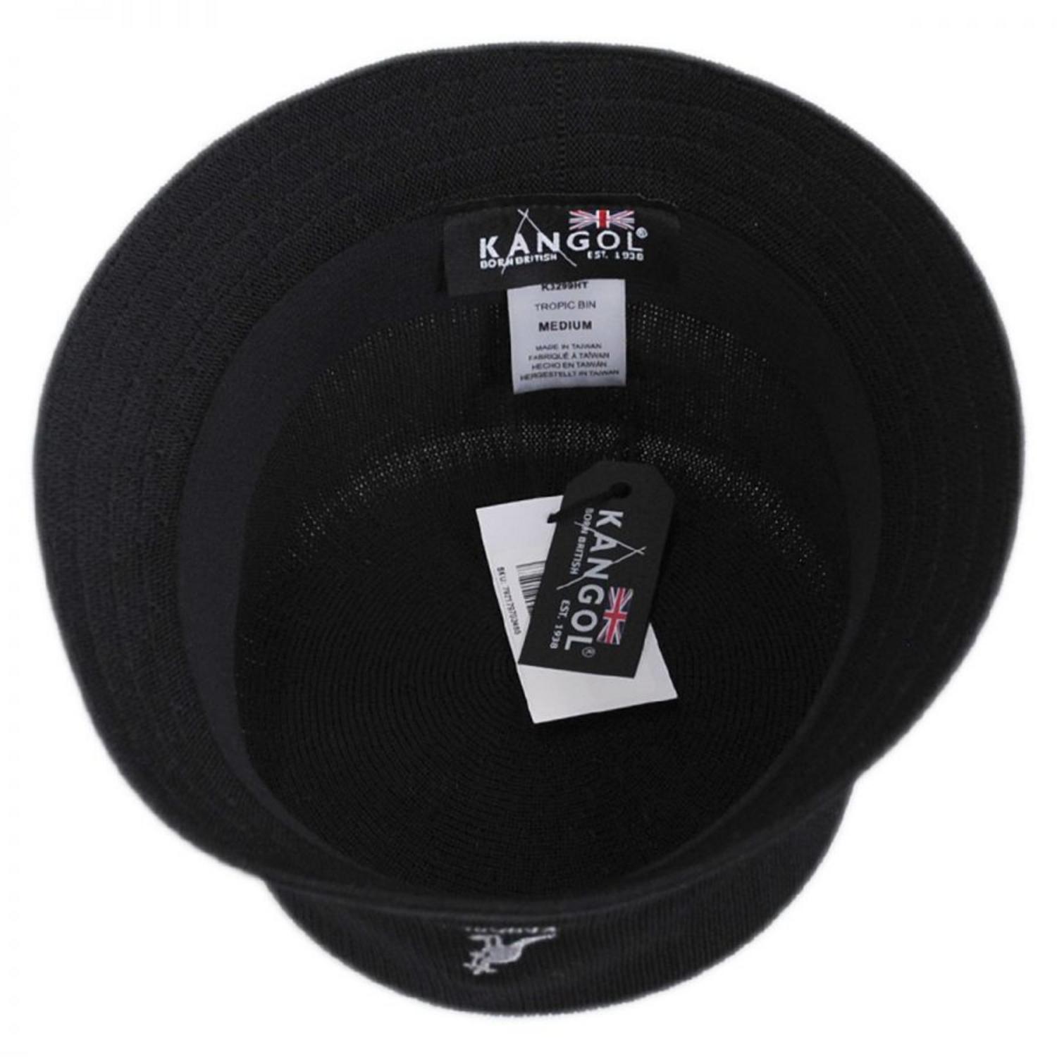 Kangol | Tropic Bin Bucket Hat | 185728 | under | BLACK
