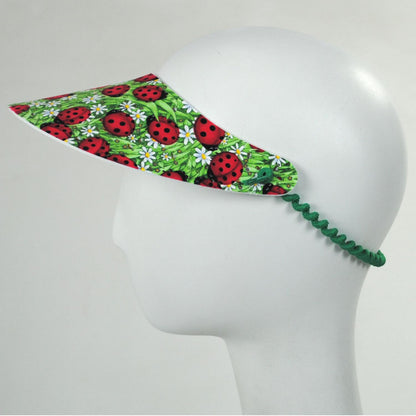 The Incredible Sunvisor | Springlace Ladybug Sunvisor | 196355 | profile | RED/GREEN