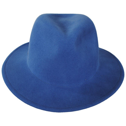 Betmar | Cali Wool LiteFelt Fedora Hat | 123174 | front | DENIM
