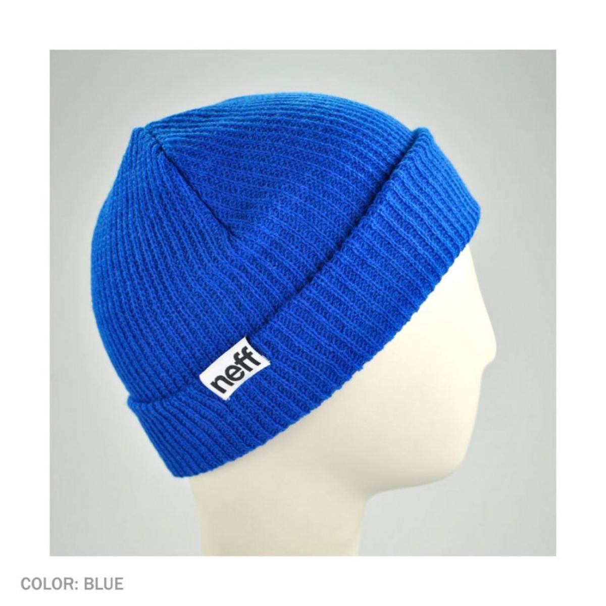 Neff | Fold Knit Beanie Hat | 501501 | profile | BLUE