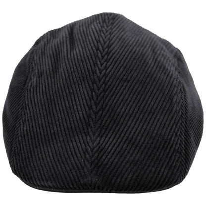 Dorfman Pacific | Philip Corduroy Ivy Cap | 160162 | front | BLACK