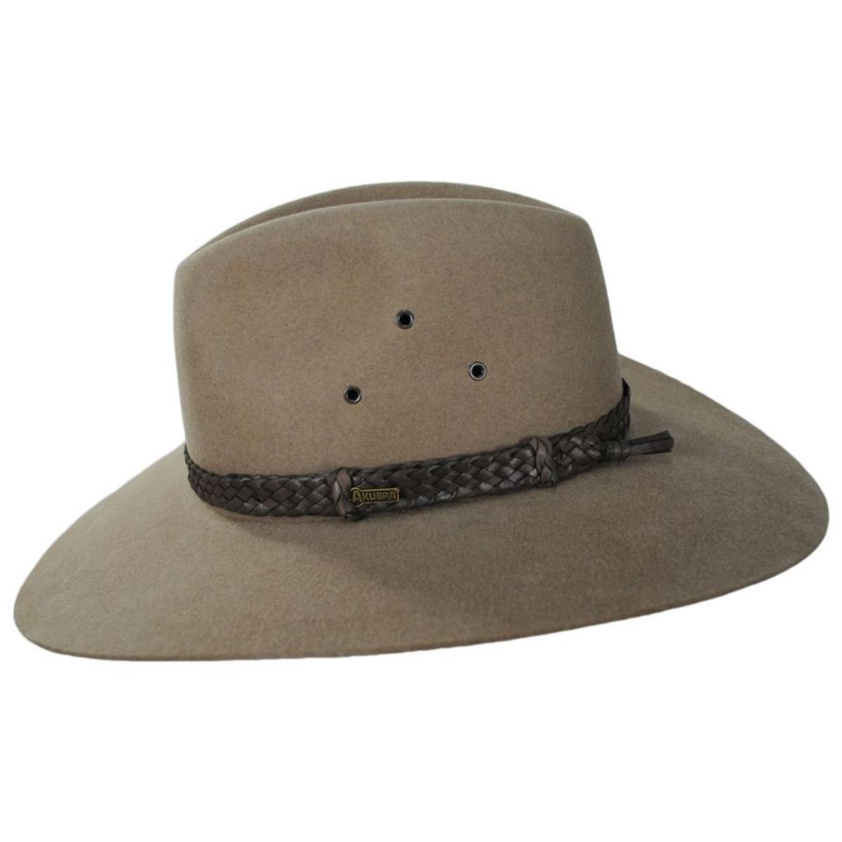 Akubra | Riverina Fur Felt Australian Western Hat | 131710 | profile | BRAN