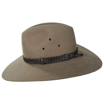 Akubra | Riverina Fur Felt Australian Western Hat | 131710 | profile | BRAN