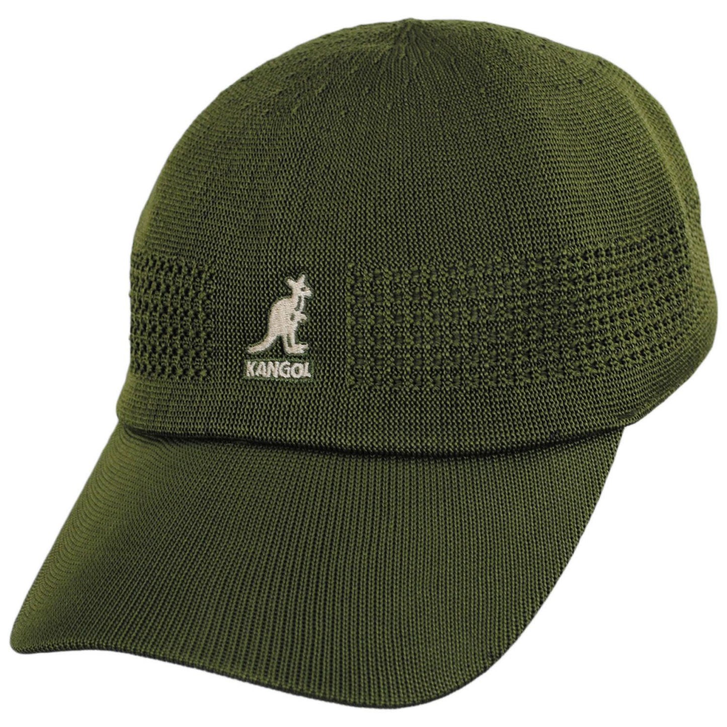 Kangol | Tropic Ventair Spacecap Fitted Baseball Cap | 201105 | lead | ARMY GREEN
