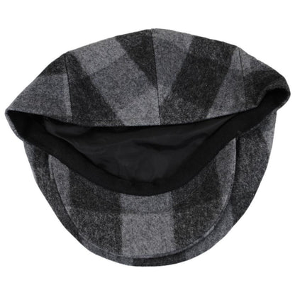 Baskerville Hat Company | Basset Wool Check Ivy Cap | 167663 | under | GREY
