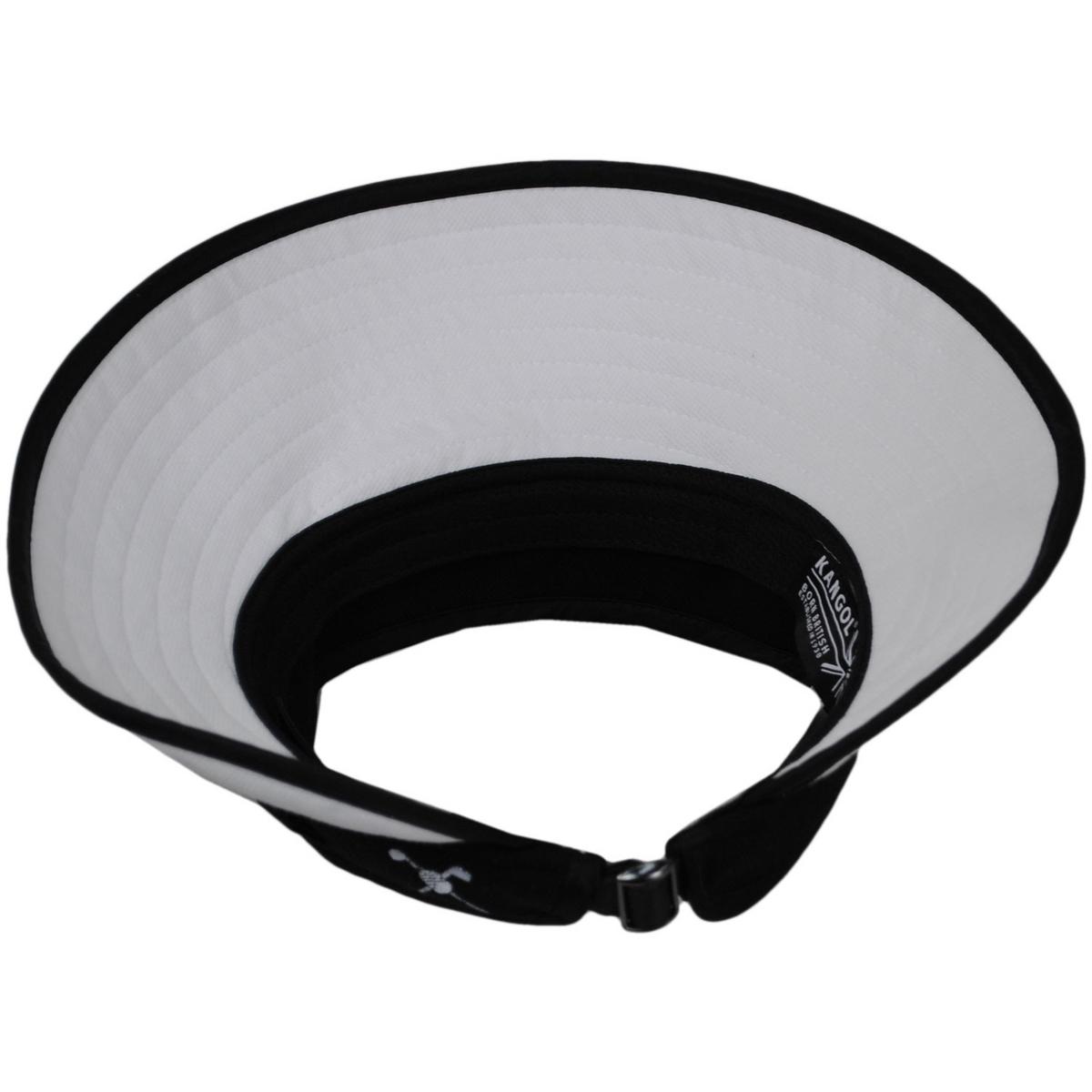 Kangol | Golf Sun Visor | 195606 | under | BLACK/WHITE