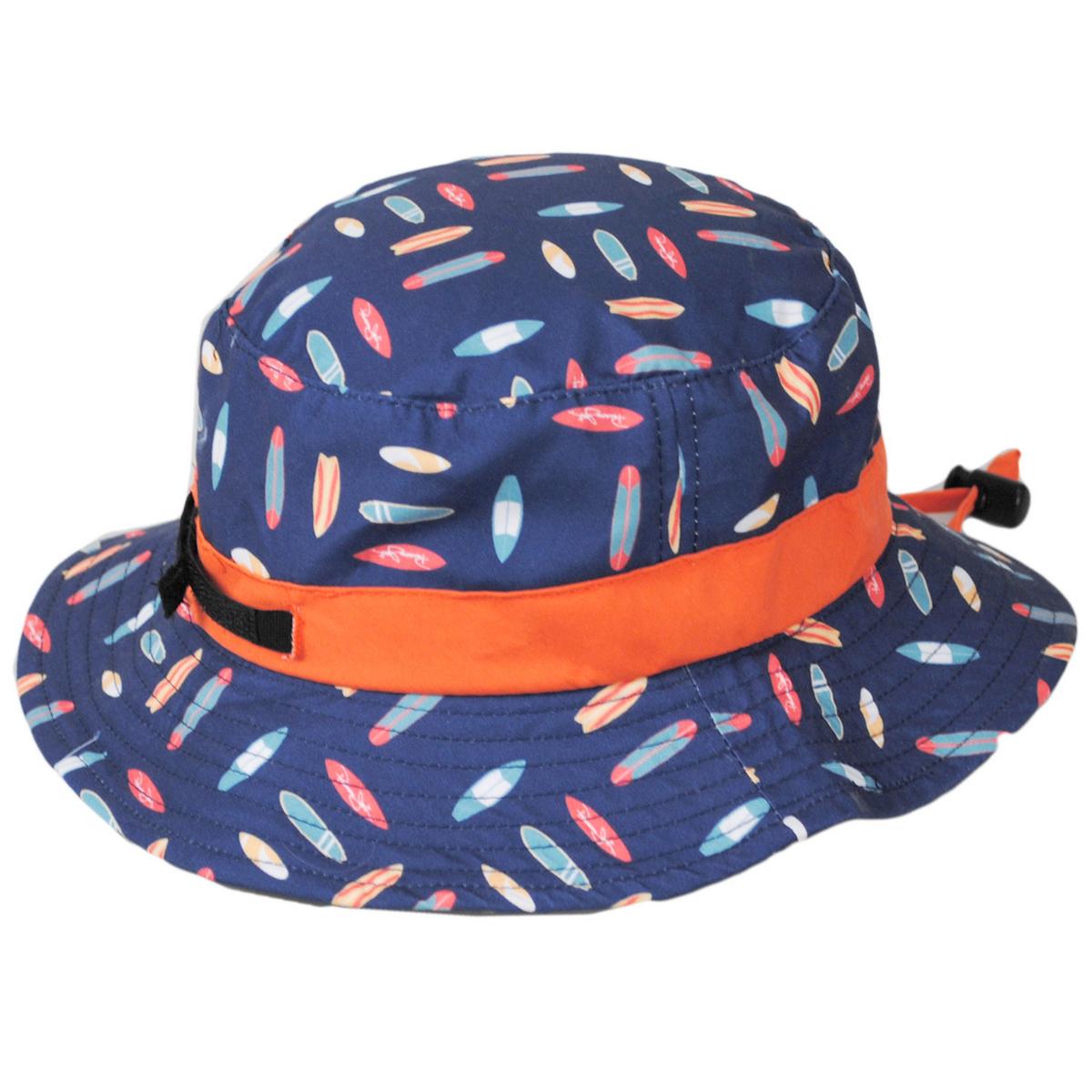 Panama Jack | Kid's Fantasia Surf Bucket Hat | 508204 | profile | NAVY
