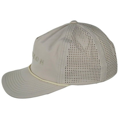 BRIXTON HATS | Alpha Journey Performance Strapback Baseball Cap | 201734 | profile | WARM GREY