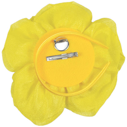 Sophia | 3-in-1 Rose Bloom Fascinator Hat | 122901 | under | YELLOW