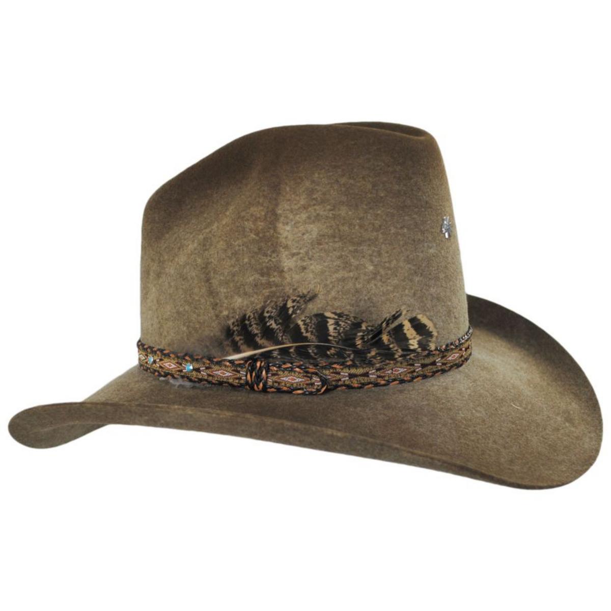 Renegade | Zella Wool Felt Gus Western Hat | 130385 | profile | SOOTY PALAMINO