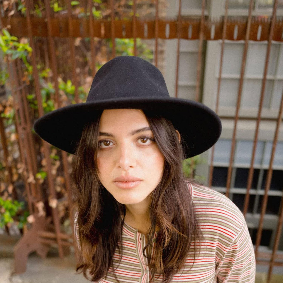 BRIXTON HATS | Juniper Packable Wool Felt Fedora Hat | 123935 | lsmone | BLACK