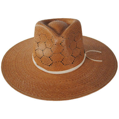 BRIXTON HATS | Porto Toyo Straw Planter Hat | 104068 | front | ITALIAN CLAY