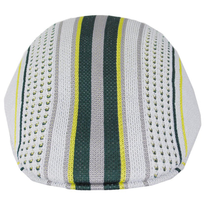 Kangol | Clubhouse Stripe 507 Ivy Cap | 161030 | front | WHITE/MASTERS GREEN