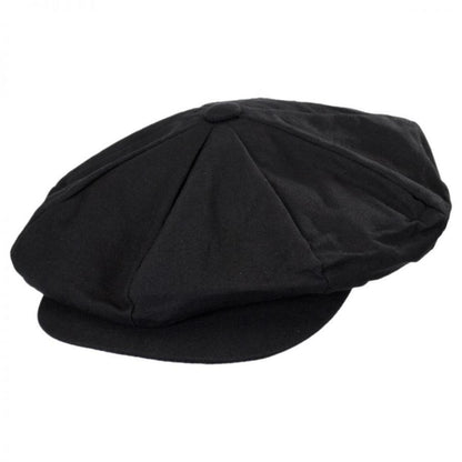 Jaxon Hats | Linen Big Apple Cap | 167736 | lead | BLACK