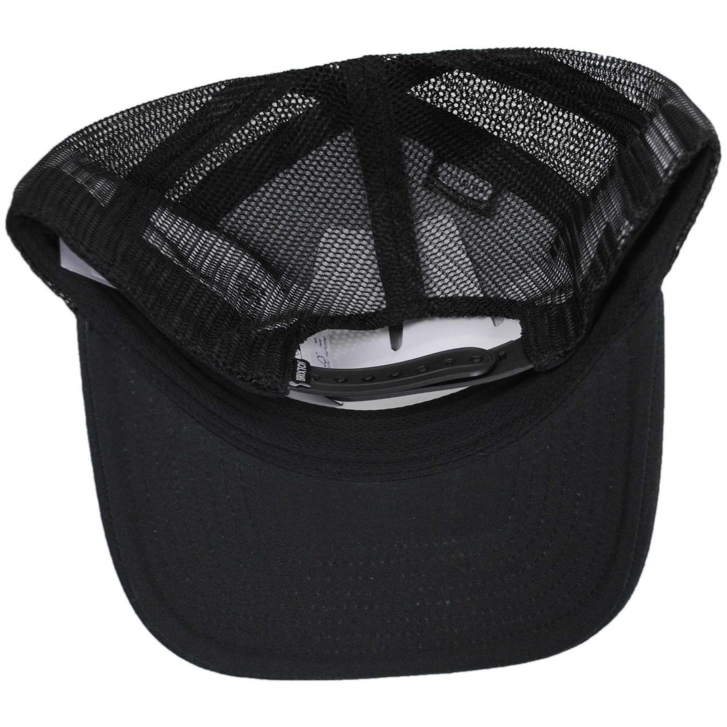 BRIXTON HATS | Fremont NetPlus Mesh Trucker Snapback Baseball Cap | 201896 | under | BLACK/BLACK