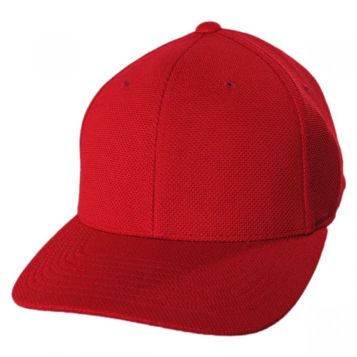 Flexfit | Cool and Dry Pique Mesh Flexfit Fitted Baseball Cap | 221514 | lead | RED