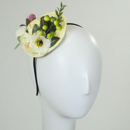 Jeanne Simmons | Pique Nique Fascinator | 120736 | lead | NATURAL