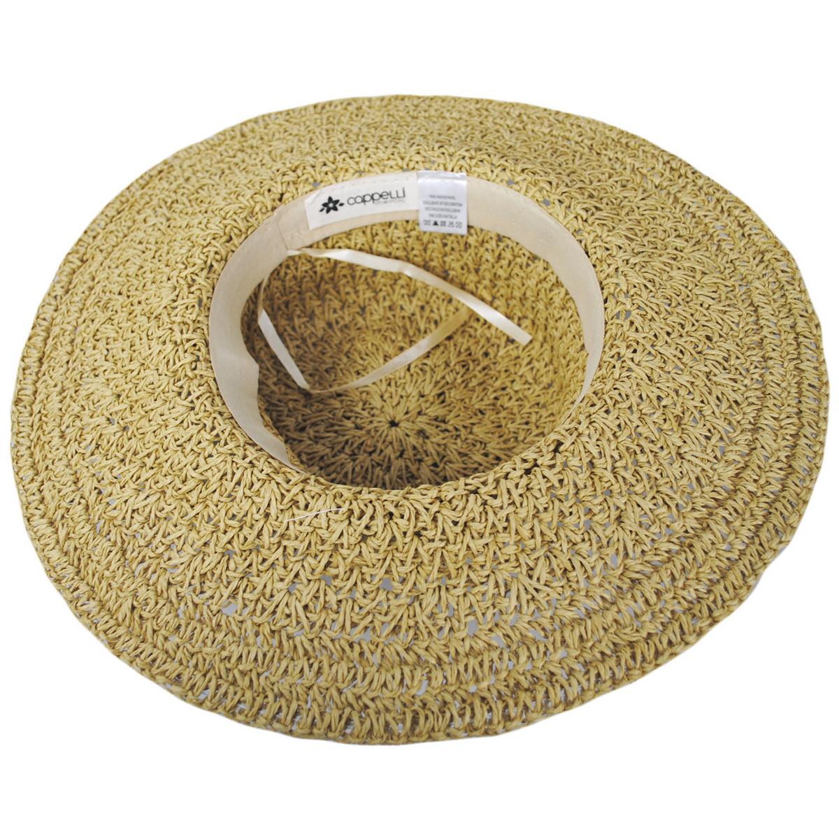 Soleil Crochet Toyo Straw Swinger Sun Hat