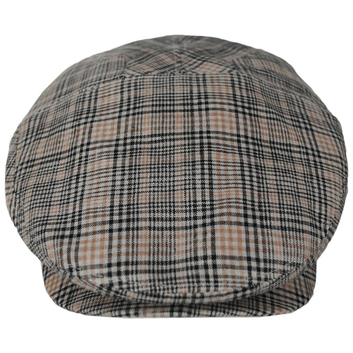 Bailey 1922 | Duch Linen Plaid 5 Panel Ivy Cap | 167222 | front | GRIT PLAID