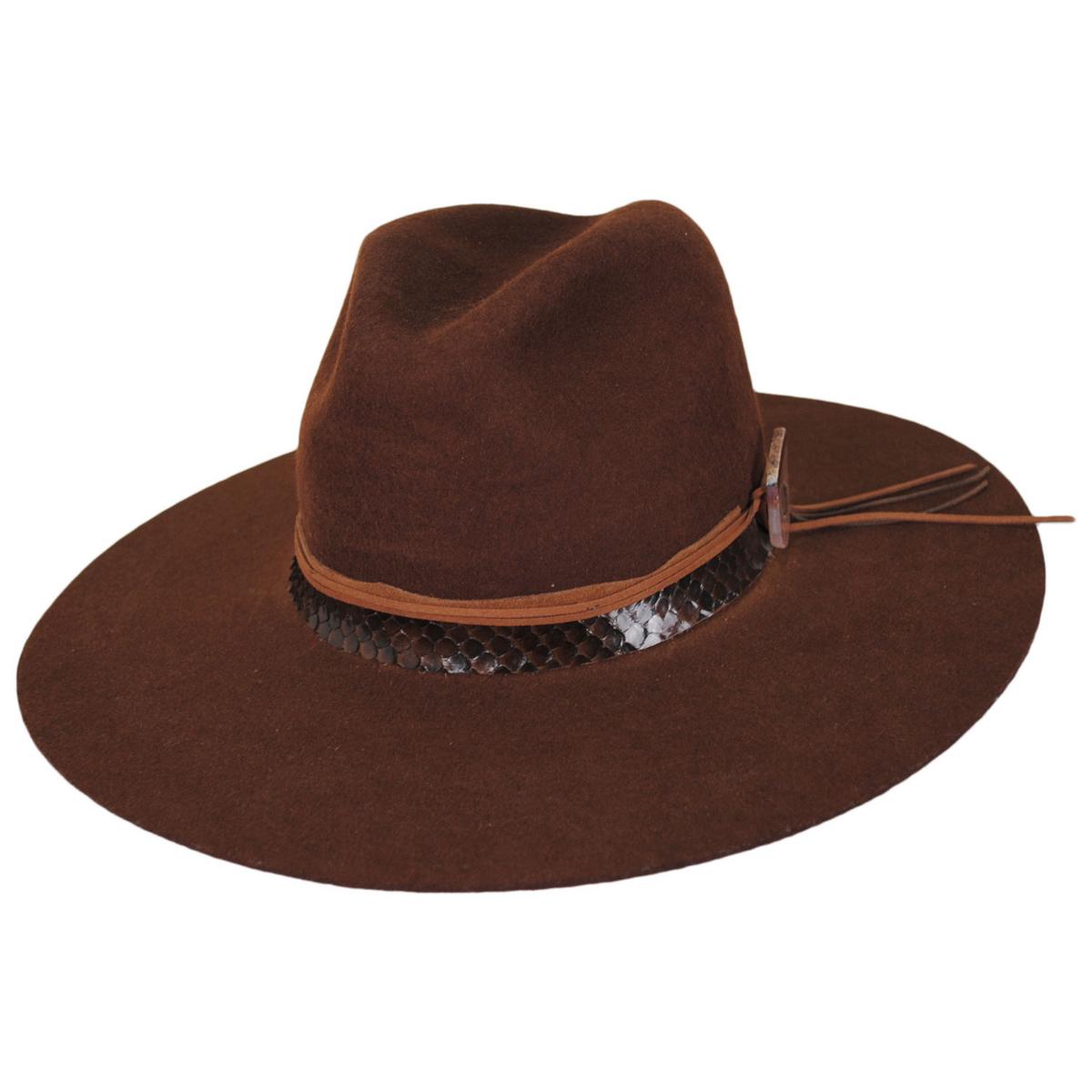 Stetson | Sedona Wool Felt Fedora Hat | 130737 | lead | COGNAC