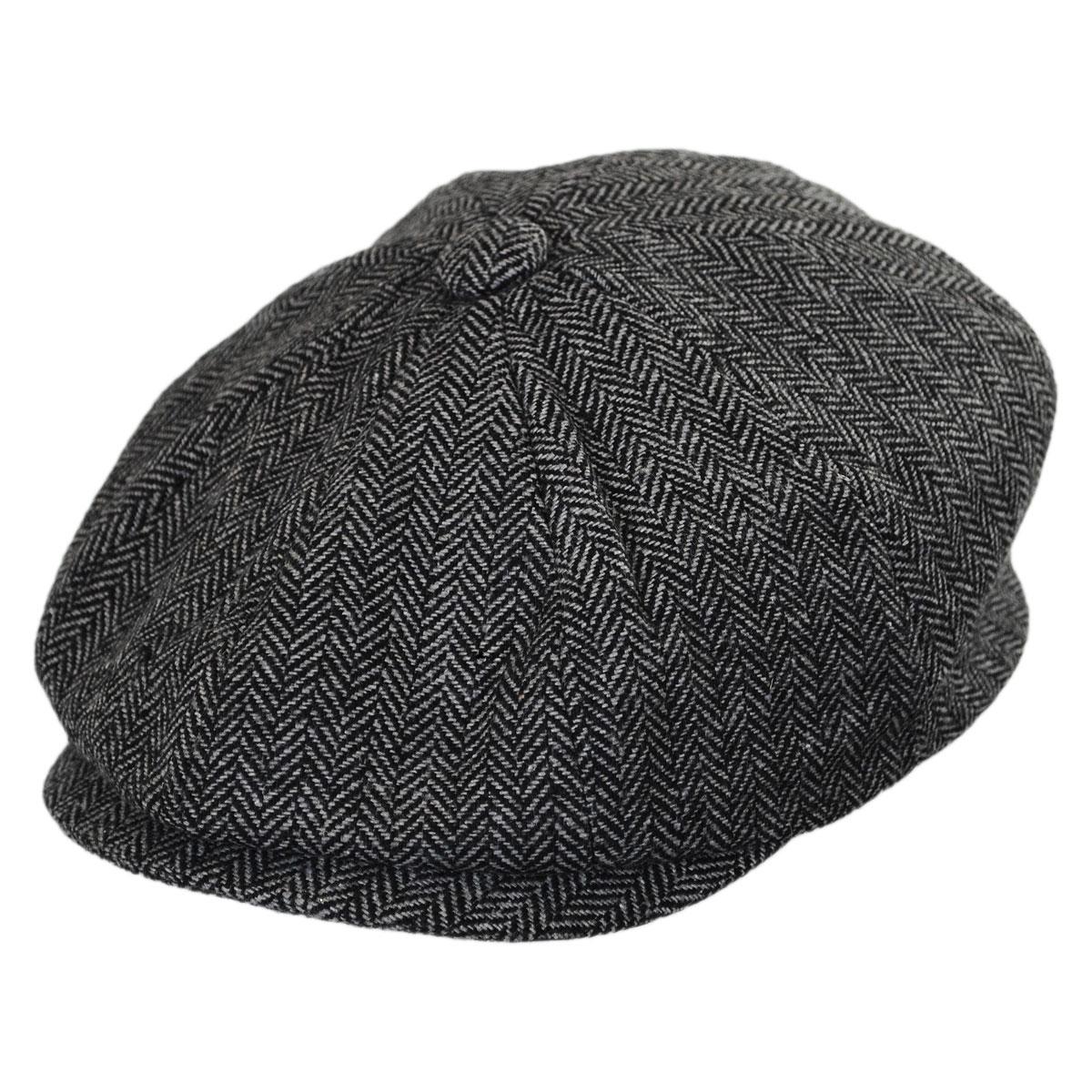 Jaxon Hats | Wholesale Kid's Herringbone Wool Blend Newsboy Cap B2B Pre-Pack