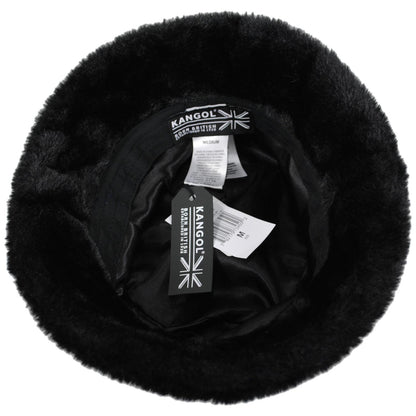 Kangol | Faux Fur Bucket Hat | 185769 | under | SOLID BLACK
