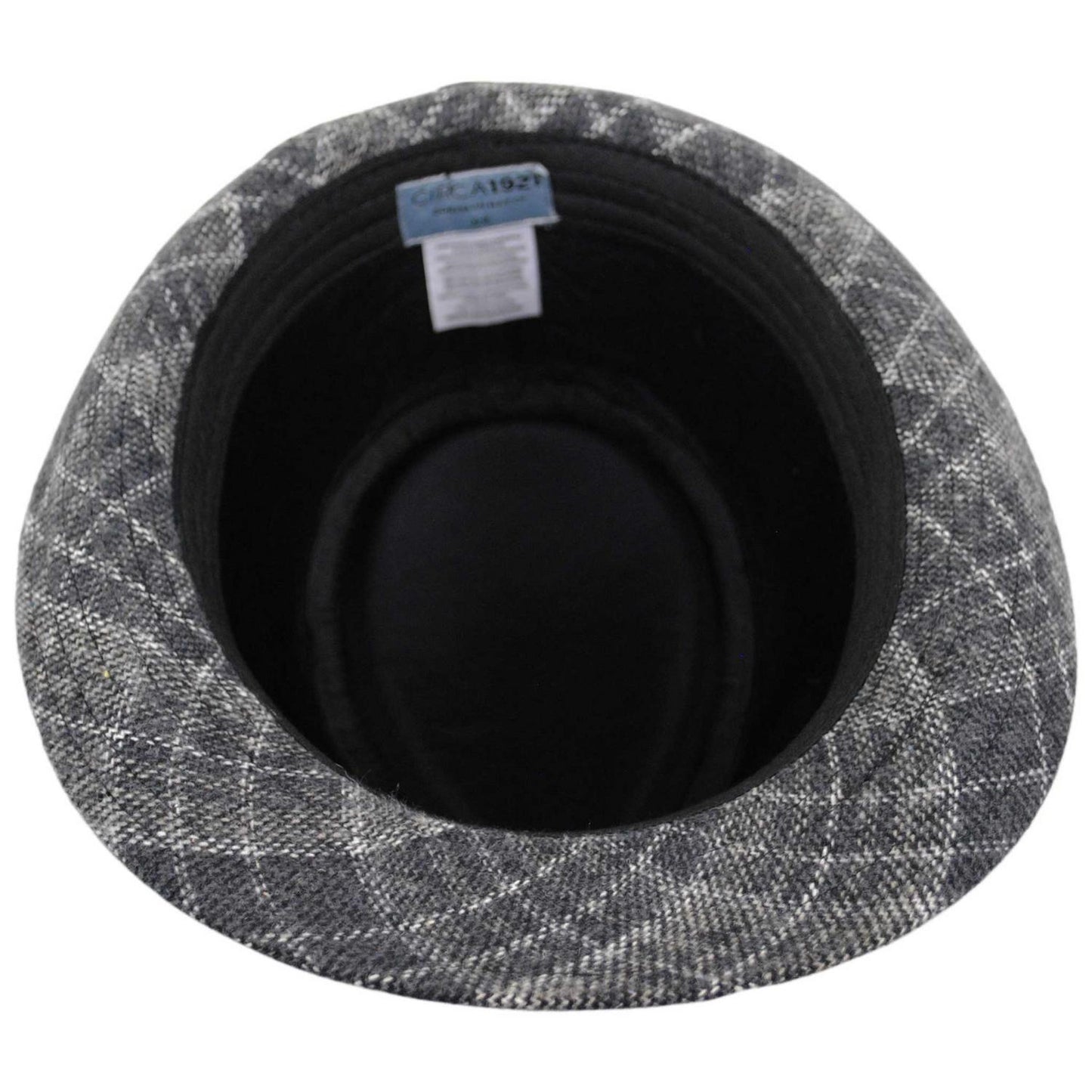 Dorfman Pacific | Chester Plaid Fedora Hat | 140244 | under | BLACK