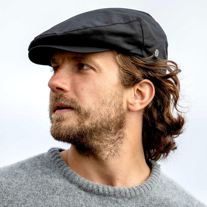 Jaxon & James | British Millerain Wax Cotton Ivy Cap | 170011 | lsmone | BLACK