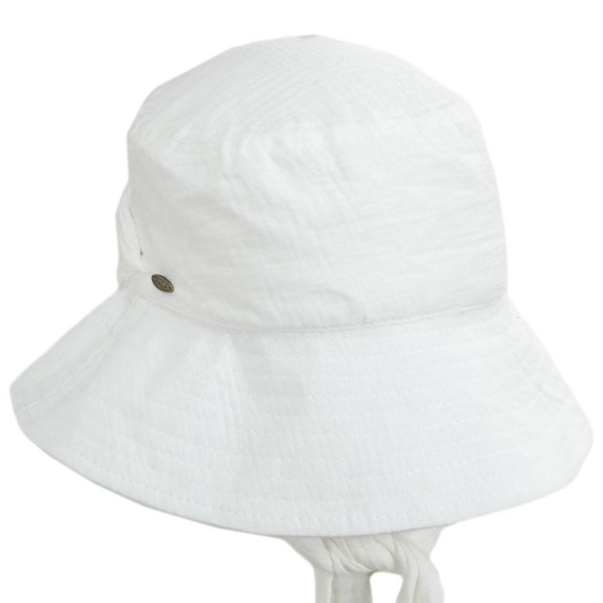 Scala | Bernadette Cotton Bucket Hat | 106438 | lead | IVORY