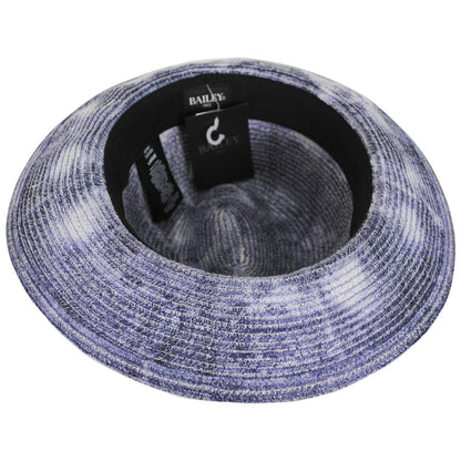 Bailey 1922 | Cleves Tie-Dye Toyo Straw Fedora Hat | 127931 | under | DUSK INDIGO
