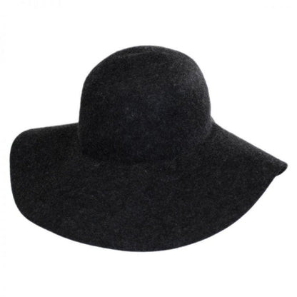 Scala | Boho Wool Felt Swinger Hat | 123472 | lead | CHARCOAL