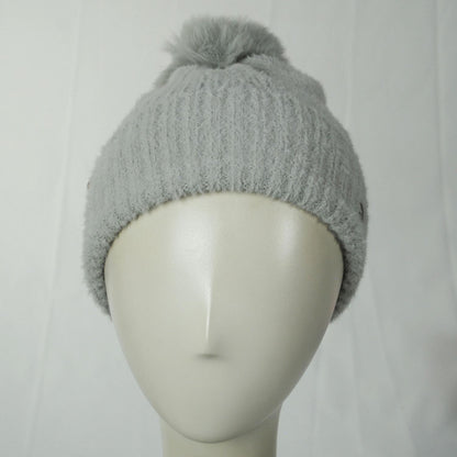 Scala | Luciane Pom Satin Beanie Hat | 500049 | front | GREY