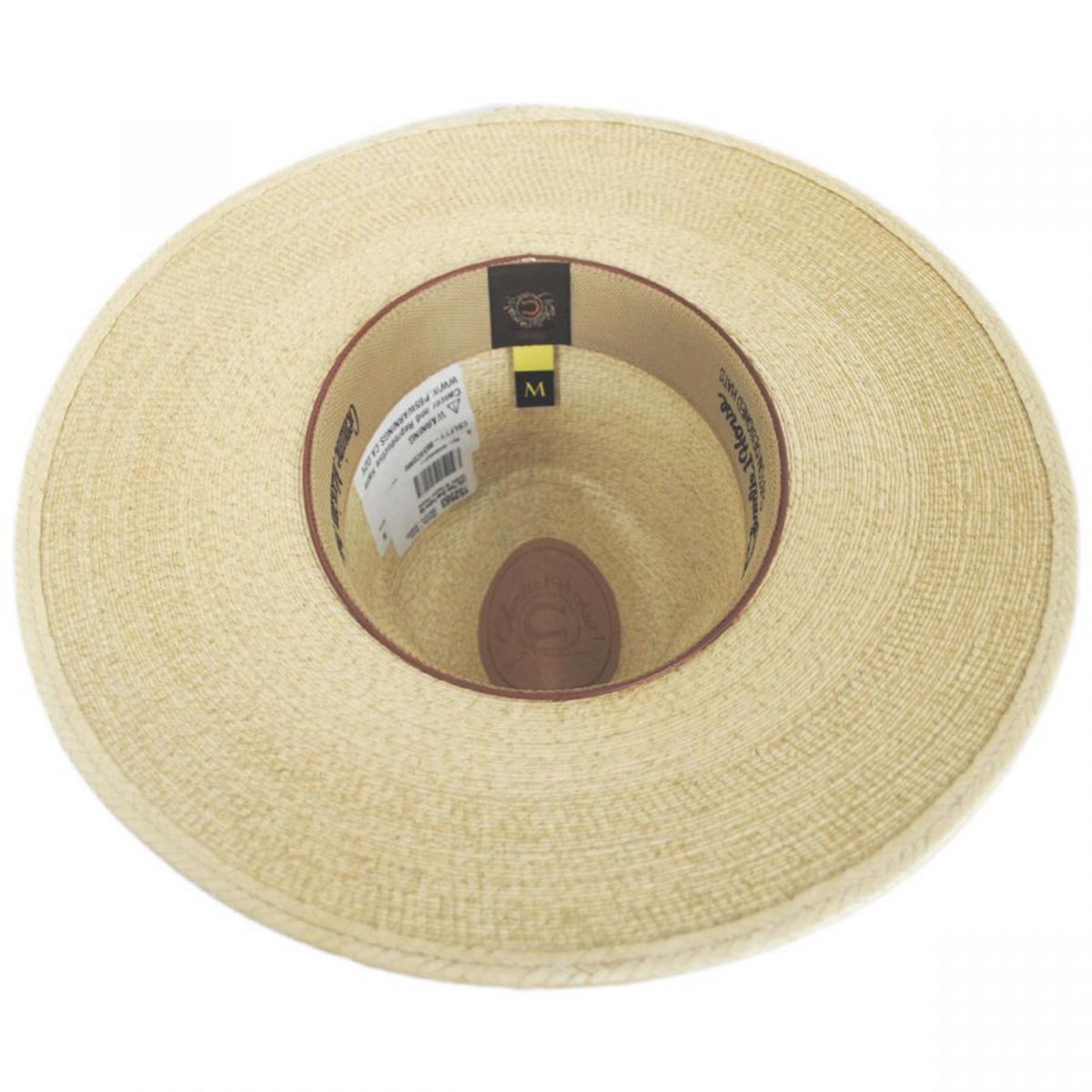 Charlie 1 Horse | Lefty Palm Straw Fedora Hat | 101664 | under | COPPER