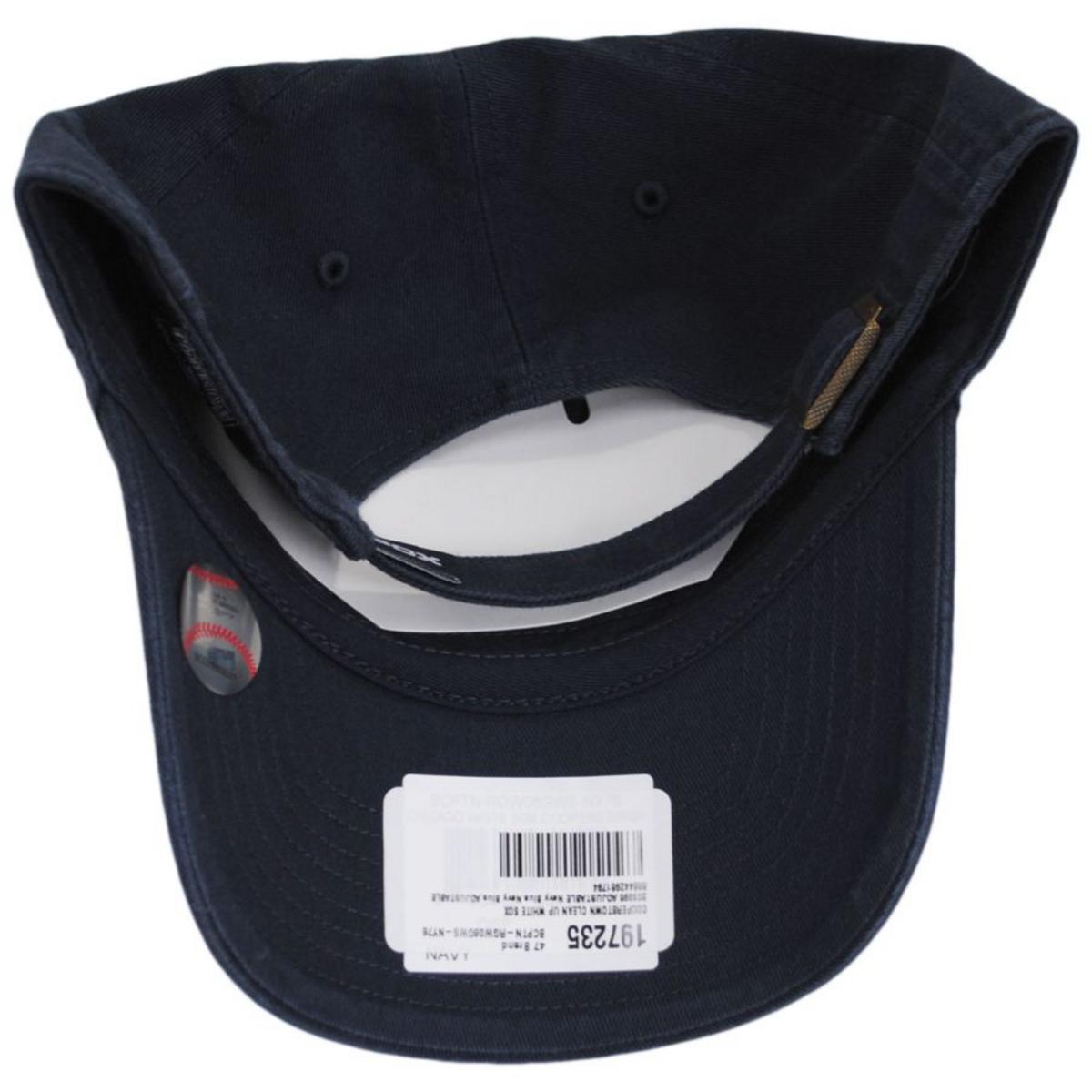 47 Brand | Chicago White Sox MLB Cooperstown Home Clean Up Strapback Baseball Cap Dad Hat | 203395 | under | NAVY