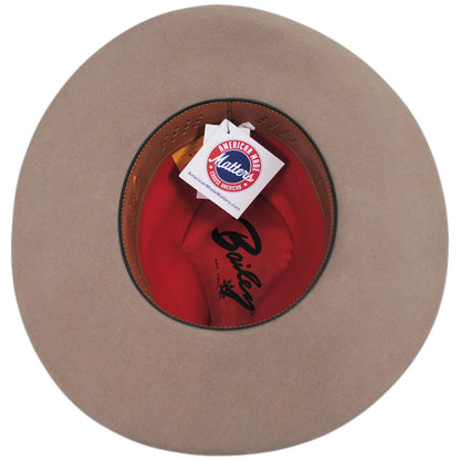 Bailey Western | Clayton Wool/Fur Felt Blend Gus Western Hat | 130025 | under | PECAN
