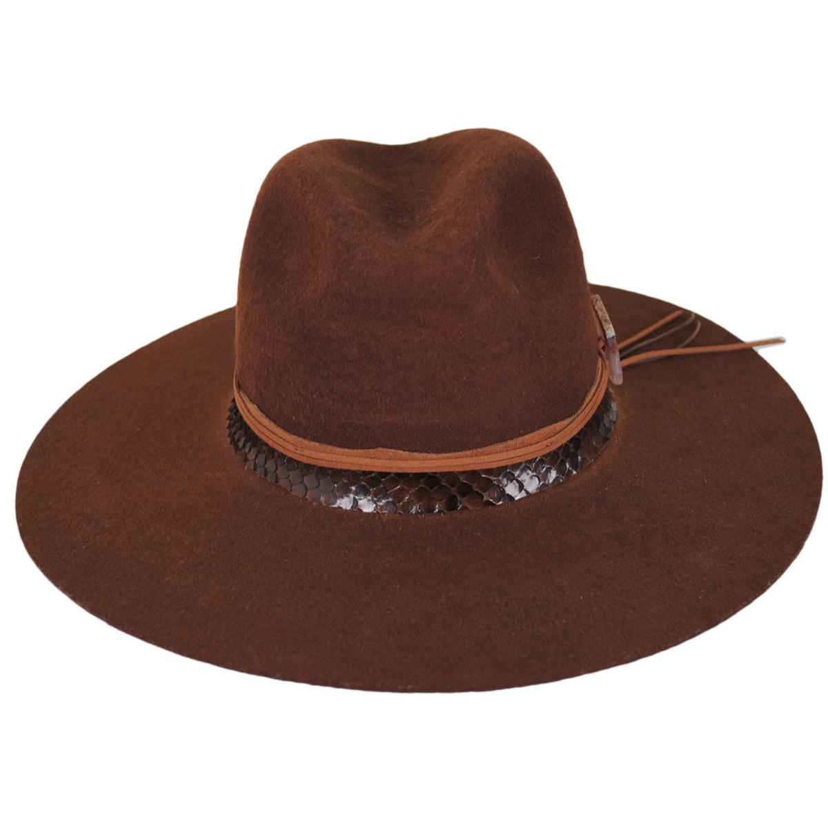 Stetson | Sedona Wool Felt Fedora Hat | 130737 | front | COGNAC